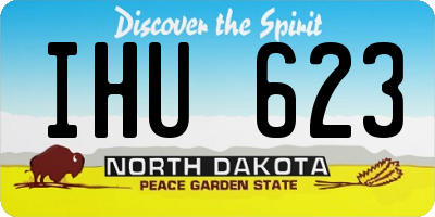 ND license plate IHU623