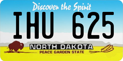ND license plate IHU625