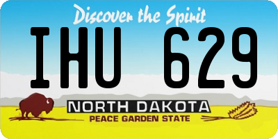 ND license plate IHU629