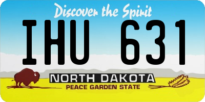 ND license plate IHU631