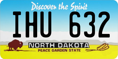 ND license plate IHU632