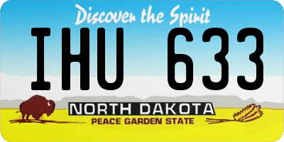 ND license plate IHU633