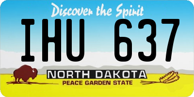 ND license plate IHU637