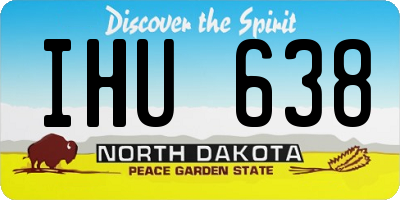 ND license plate IHU638