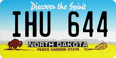 ND license plate IHU644