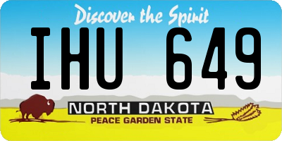 ND license plate IHU649