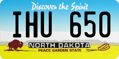 ND license plate IHU650