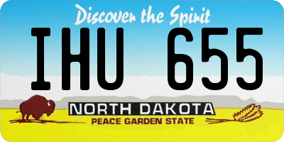 ND license plate IHU655