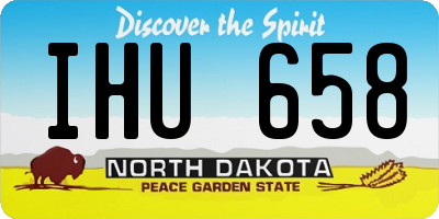 ND license plate IHU658