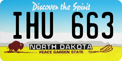 ND license plate IHU663