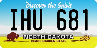 ND license plate IHU681