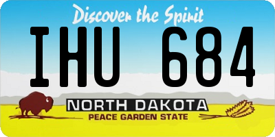 ND license plate IHU684