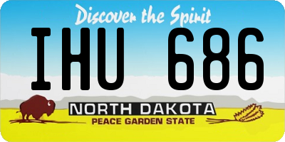 ND license plate IHU686