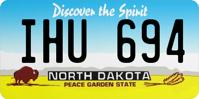 ND license plate IHU694