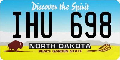 ND license plate IHU698