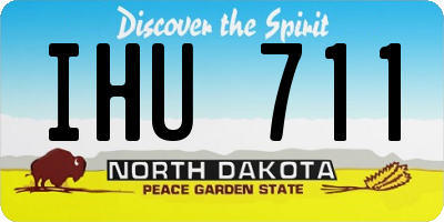 ND license plate IHU711