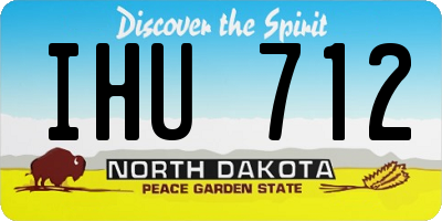 ND license plate IHU712