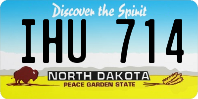ND license plate IHU714