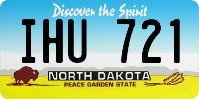 ND license plate IHU721