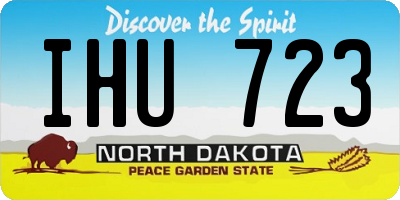 ND license plate IHU723