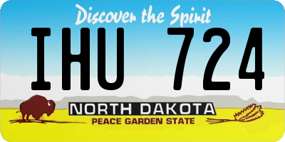 ND license plate IHU724