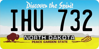 ND license plate IHU732