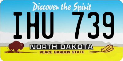 ND license plate IHU739