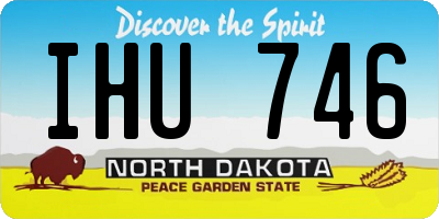 ND license plate IHU746