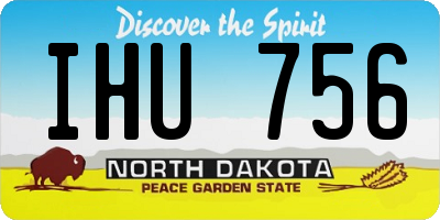 ND license plate IHU756