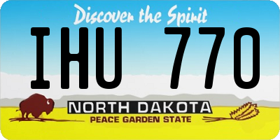 ND license plate IHU770