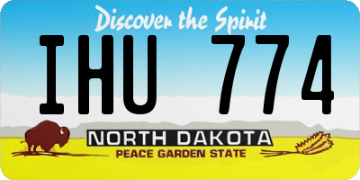 ND license plate IHU774