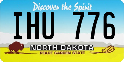 ND license plate IHU776