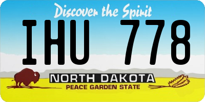ND license plate IHU778