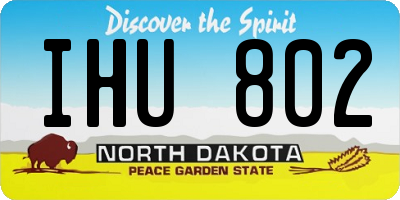 ND license plate IHU802