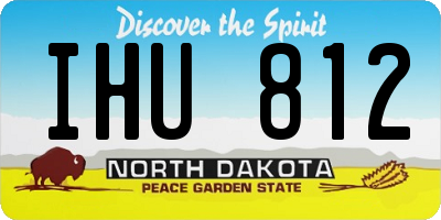 ND license plate IHU812