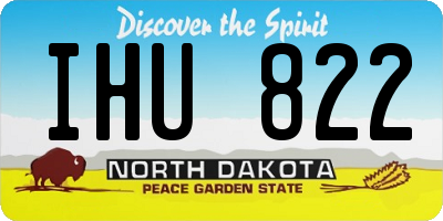 ND license plate IHU822
