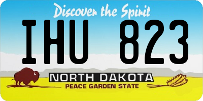 ND license plate IHU823