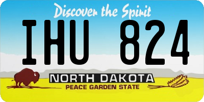 ND license plate IHU824