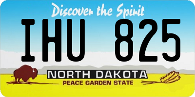ND license plate IHU825