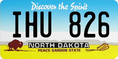 ND license plate IHU826