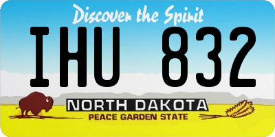 ND license plate IHU832