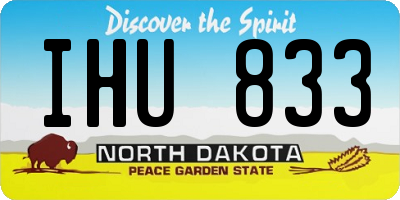 ND license plate IHU833