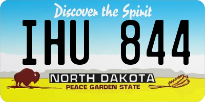 ND license plate IHU844