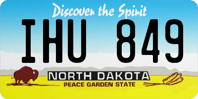 ND license plate IHU849