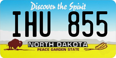 ND license plate IHU855