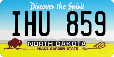 ND license plate IHU859