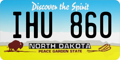 ND license plate IHU860