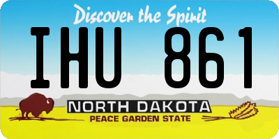 ND license plate IHU861