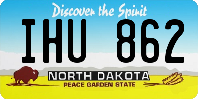 ND license plate IHU862