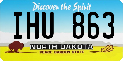 ND license plate IHU863